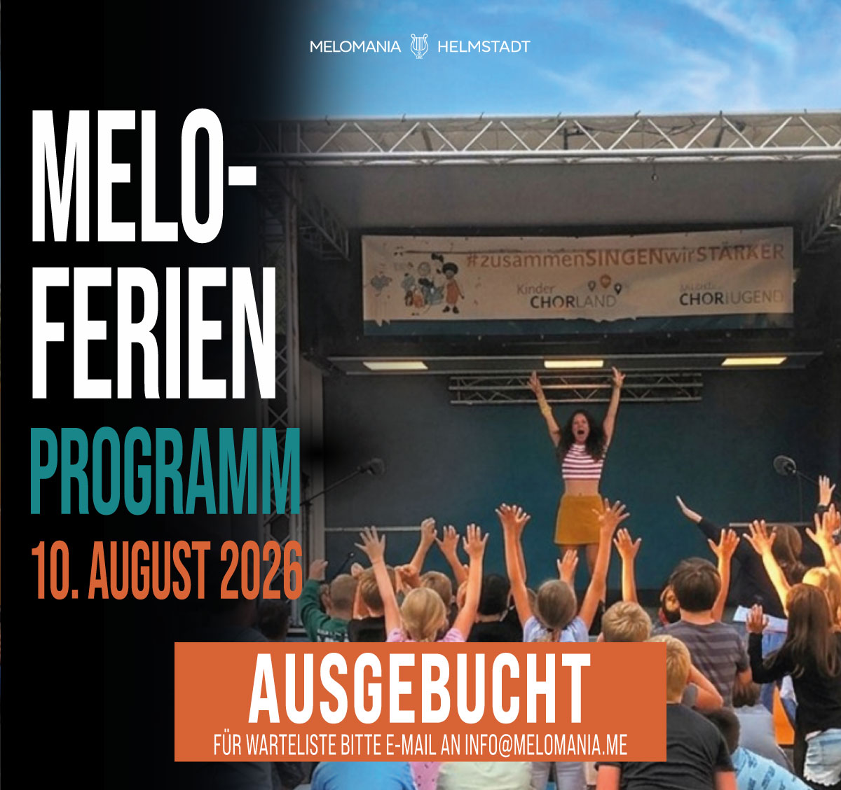 Melomania Ferienprogramm am 10. August, Festplatz Helmstadt
